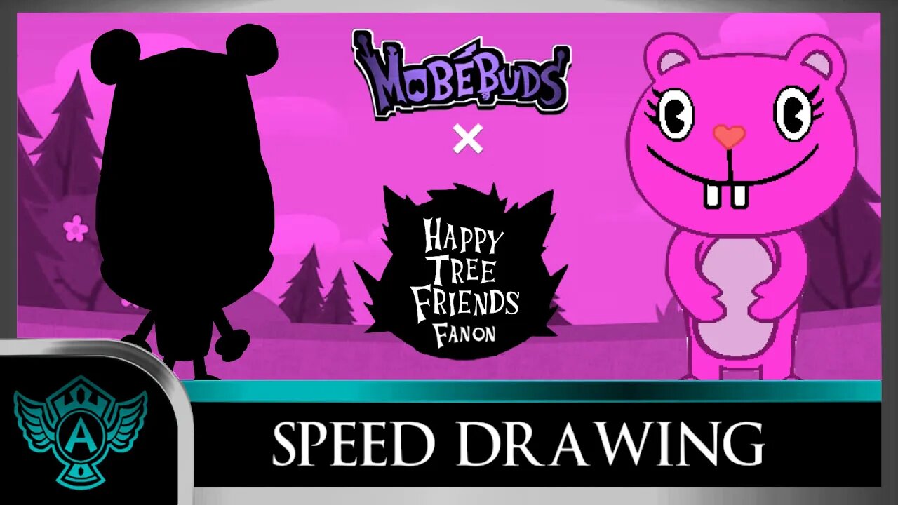 Speed Drawing: Happy Tree Friends Fanon - Bucktie | Mobebuds Style