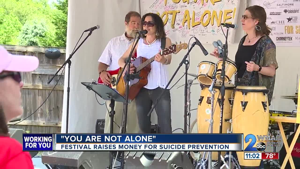 'You are not alone': Music festival raises money for suicide prevention