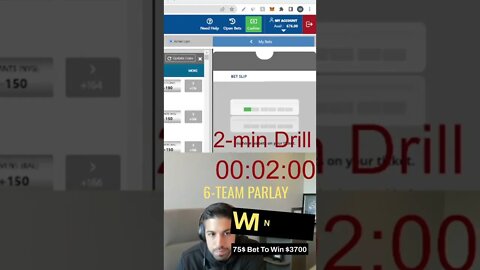 6-Leg Parlay Win! 2-Minute Drill #shorts