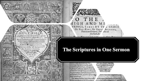 The Scriptures in One Sermon