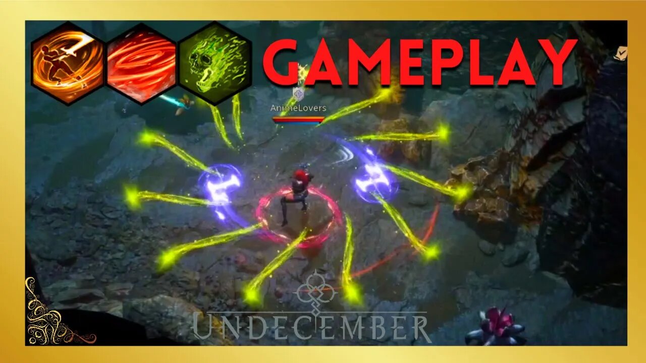 UNDECEMBER GAMEPLAY WHIRLWIND TOXIC FLAME WHEEL SLASH BUILD 1