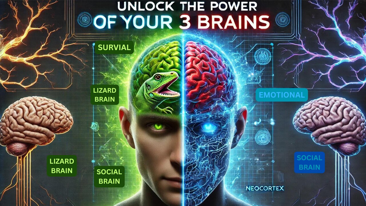 Unlock the secrets of your 3 brains—Reptilian, Emotional, & Thinking. Master your mind’s power!