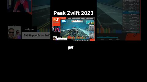 PEAK ZWIFT 2023 Whilst Live? #zwift #shorts #zwifter