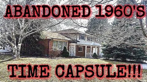 (STUFF LEFT BEHIND!) UNBELIEVABLE ABANDONED 1960's HOME!