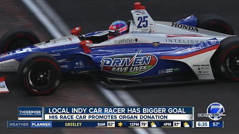 Colorado IndyCar driver to race the Indianapolis 500 for organ donation