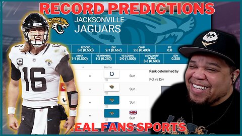 JACKSONVILLE JAGUARS || 2024-2025 NFL SEASON PREDICTIONS | GAME BY GAME || REAL FANS SPORTS