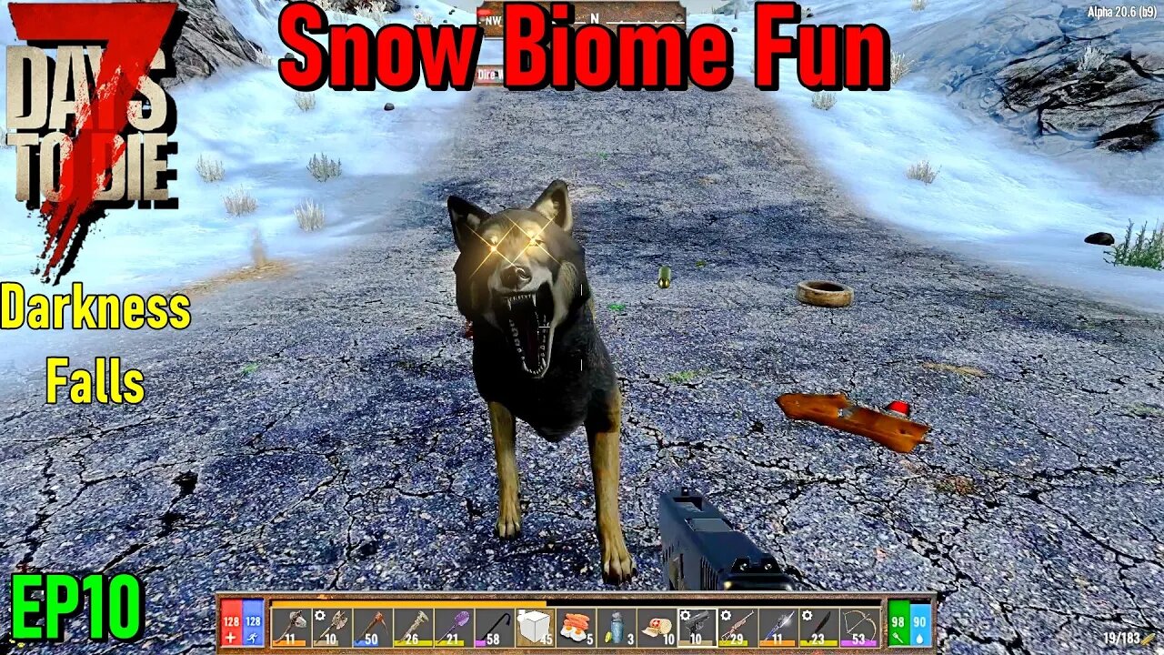 7 Days to Die Darkness Falls Snow Biome EP10