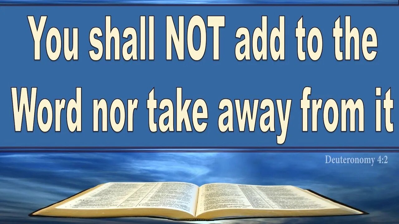 The [UNKNOWN] Commandments of YHWH - 3 New Commandments Found - Deuteronomy 4
