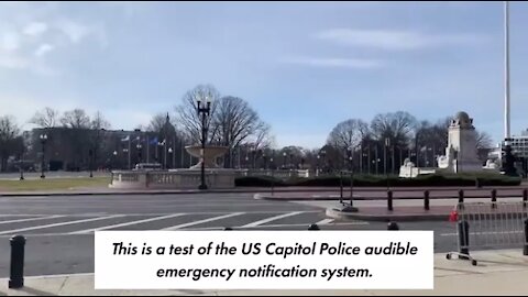 Eerie video shows Capitol warning message tested in desolate DC streets