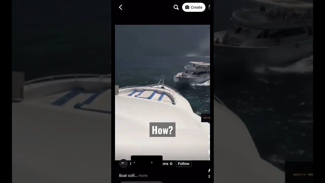 Creepy boat splash 💀 #creepy #shortvideo