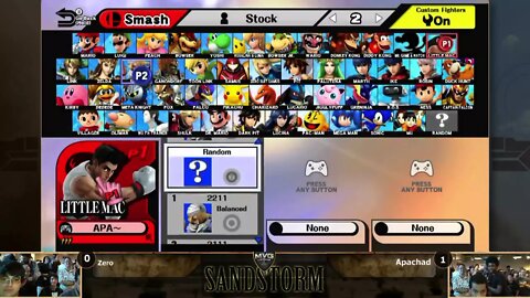 MVG Sandstorm: Singles - ZeRo (Diddy Kong) vs. Apachad (Little Mac)