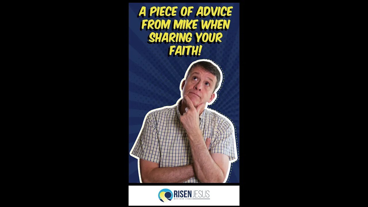 A piece of advice from Mike when sharing your faith! | #shorts