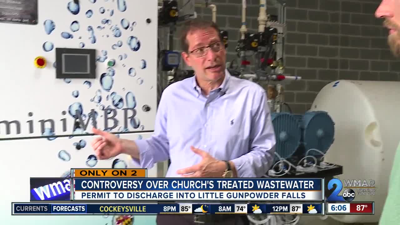 Controversy over church's treated wastewater