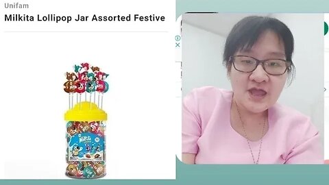 UnifamMilkita Lollipop Jar Assorted Festive