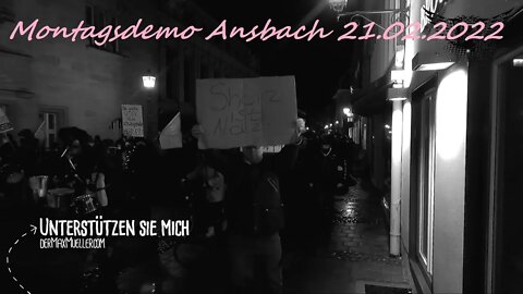 Montagsdemo Ansbach , 21.02.2022