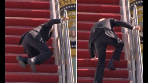 White House Blames Wind For Biden Fall On Air Force One Steps