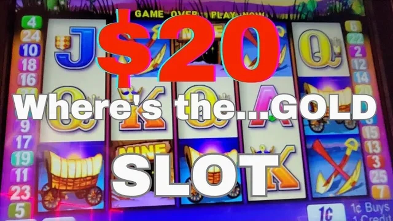 Playing $20 on Where's the Gold Slot at Silverton Casino - Las Vegas