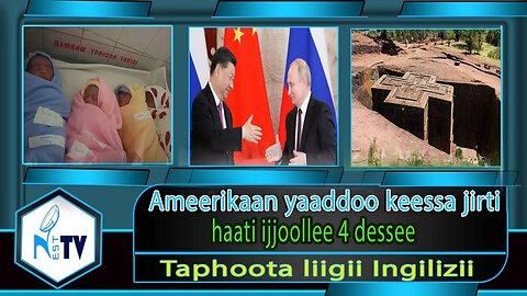 ETHIOPIA:NEST TV:Ameerikaan yaaddoo keessa jirti /haati ijjoollee 4 dessee/Taphoota liigii Ingilizii