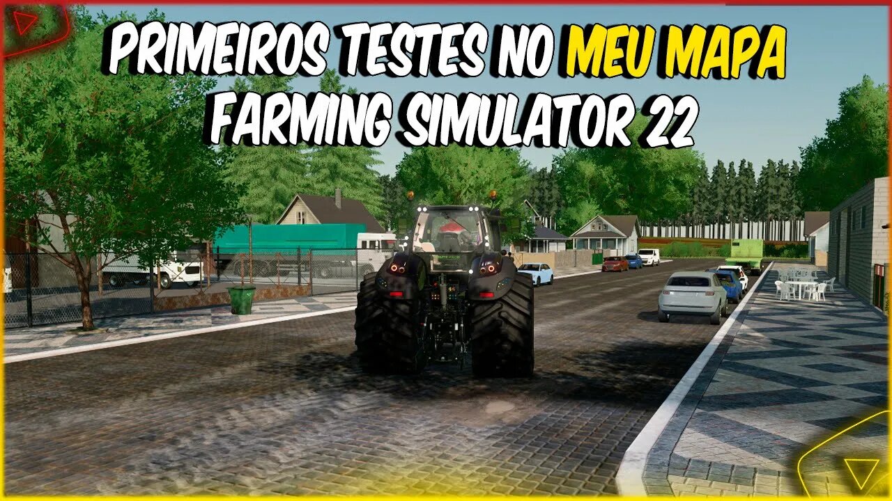 PRIMEIROS TESTES NO MEU NOVO MAPA DO FARMING SIMULATOR 22