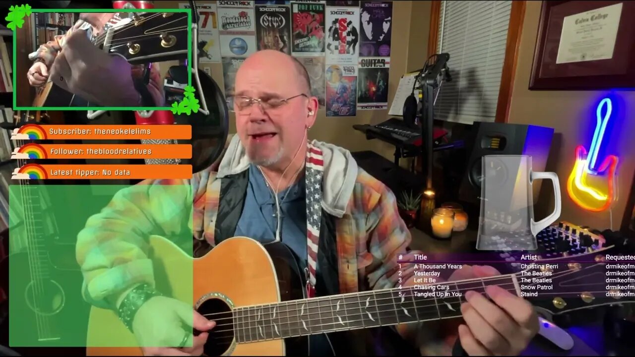 Yesterday The Beatles COVER from Twitch TV Livestream Mar 17 2022