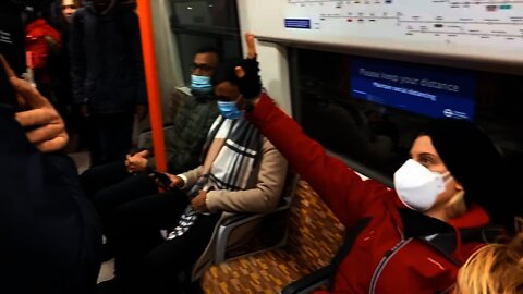 ANTI VAXXERS ANNOY PASSENGERS ON A TRAIN PART 2. 11 December 2021 😂😂😆😆😂😂