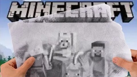 You Can Draw the Minecraft Cover!!! FAST