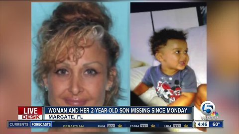Broward County mother, 2-year-old son missing