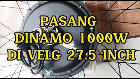 install the 27.5 inch e bike wheel dynamo