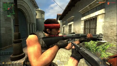 Counter Strike Source Inferno Bots #3 Only Shotguns