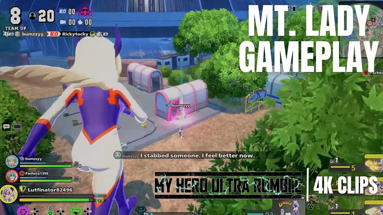 Mt. Lady Giantess Gameplay | My Hero Ultra Rumble Open Beta Test | PS5, PS4 (No Commentary Gaming)