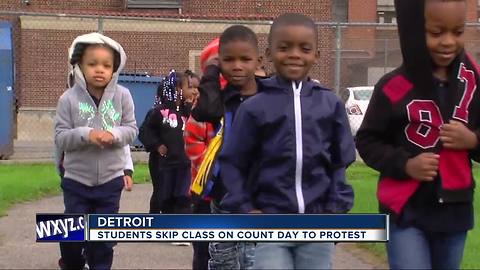 Detroit students skipping class on Count Day to protest