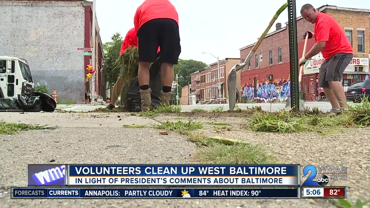 Environmental and sanitation groups work together to clean up West Baltimore