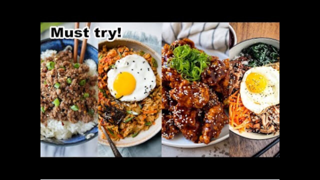 Easy to make Korean Foods at Home | FOUR HOMEMADE DISHES