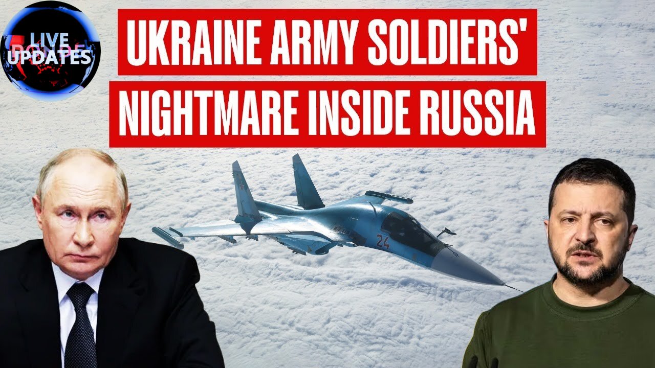 Kursk Horror: Russian Su-34 Aircraft Destroy Special Military Equipment & Ukraine Army Vehicles