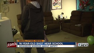 North Las Vegas residents worry about safety after teen shot nearby