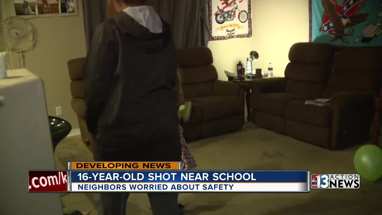 North Las Vegas residents worry about safety after teen shot nearby