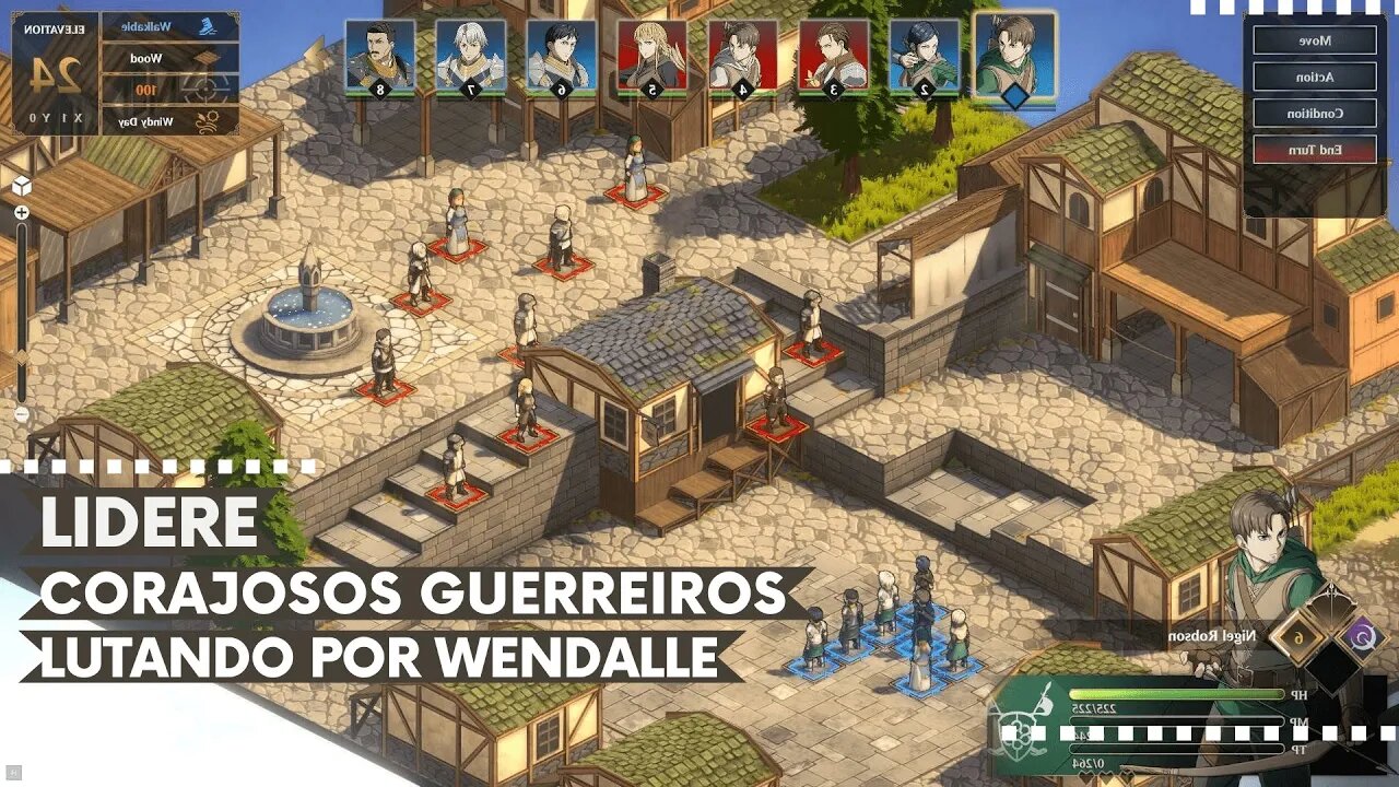 Crimson Tactics: The Rise of The White Banner - Lidere Corajosos Guerreiros Lutando por Wendalle