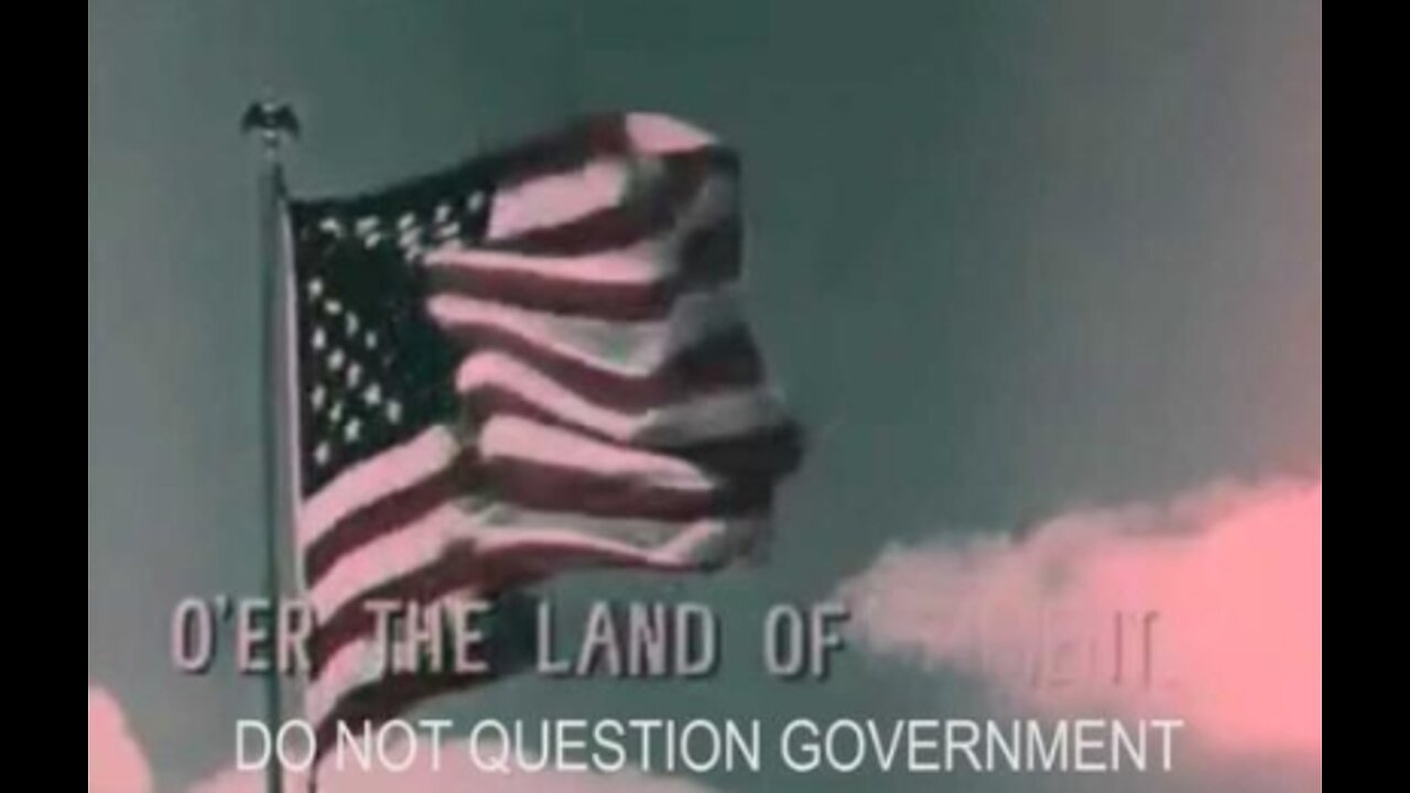 USA National Anthem 1960's Broadcast with Subliminal Messaging