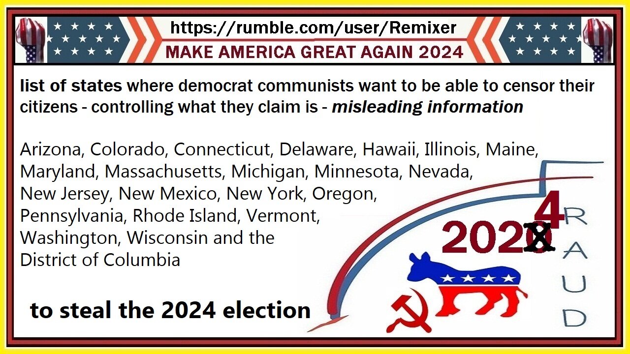 stopping the democrat communists from stuffing the ballot boxes in 2024