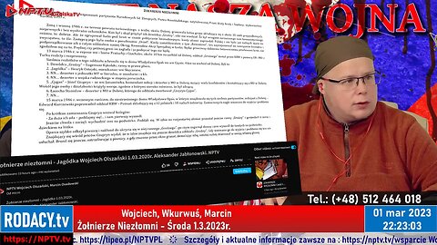 Żołnierze Niezłomni - Wojciech Olszański obecny! Osadowski NPTV (01.03.2023)