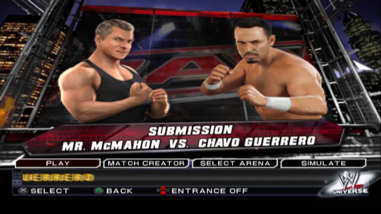 WWE SmackDown vs Raw 2011 Mr. McMahon vs Chavo Guerrero