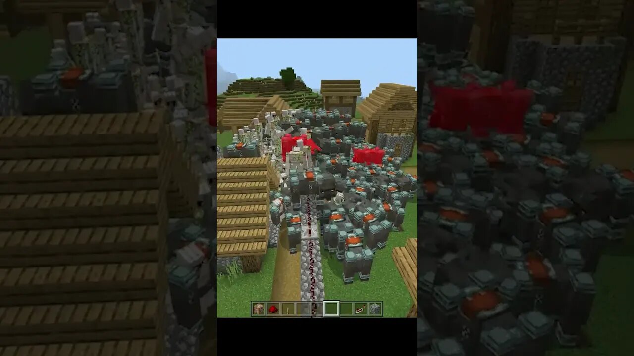 100 Iron Golems vs Ravagers #minecraft