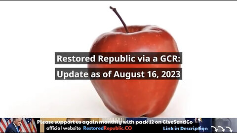 Restored Republic via GCR Update for 08.16.23