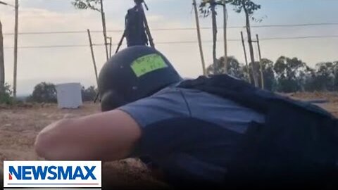 WATCH: NEWSMAX CORRESPONDENT UNDER FIRE AT GAZA BORDER