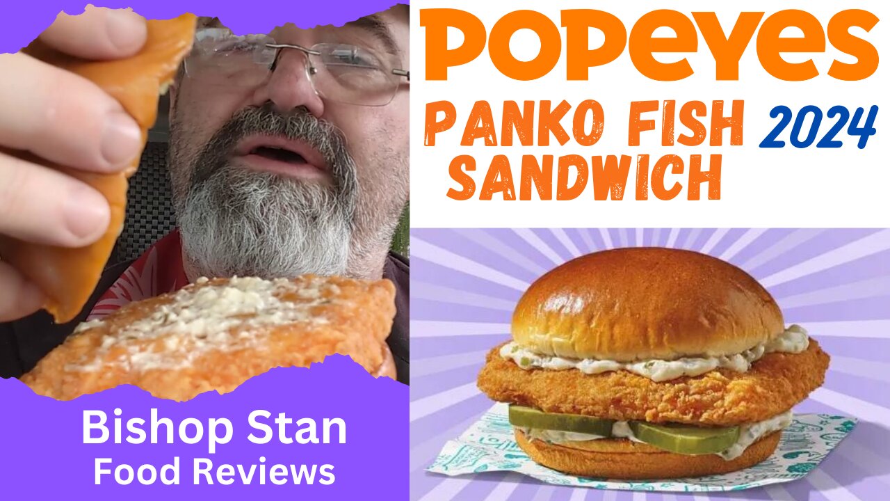 2024 Popeyes Flounder Fish Sandwich Review | Bishop Stan Reviews