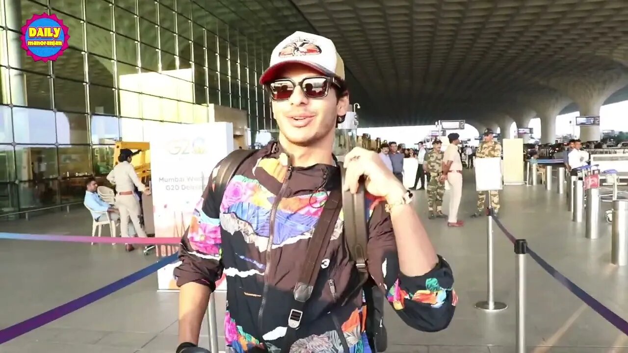 Ishaan Khattar Snapped At Airport Flying For Fifa World Cup