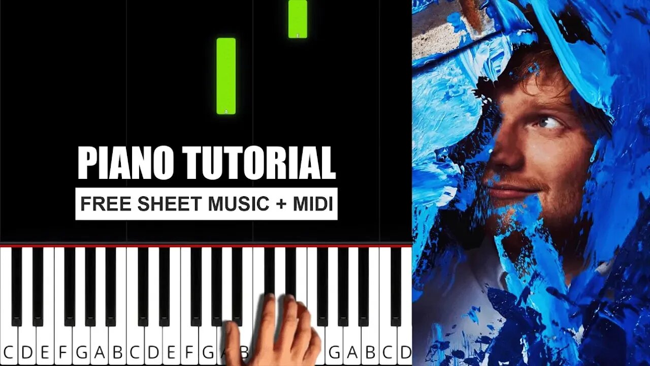 Ed Sheeran - Eyes Closed - (BEGINNER) Piano Tutorial