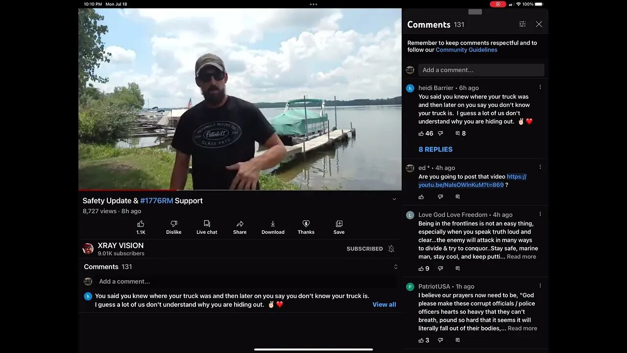 X ray where's the video and my comment same thing that happen in J Lynn50 only the + 🤔 . #1776RM