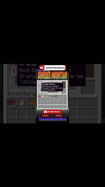 Sunrise Mountain Banner | Minecraft