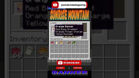 Sunrise Mountain Banner | Minecraft